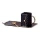 thumbnail image 2 of Juego De Taza De Café Con Forma De Bolso, Con Cuchara, Para El Hogar, Taza De Té De Cerámica Para Desayuno, Color Negro, 2 of 5