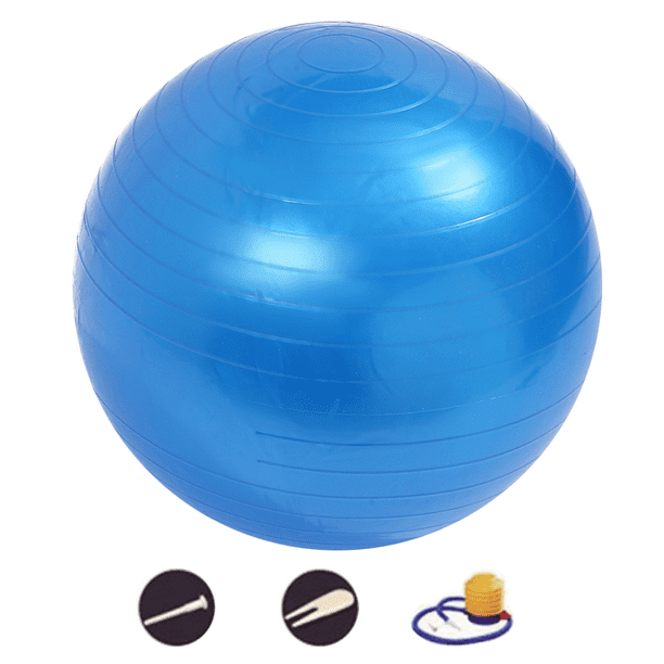 Pelota de ejercicio, pelota de equilibrio con bomba para yoga, pilates, estiramientos, fitness, gimnasio en casa, entrenamiento.