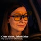 thumbnail image 3 of Gafas De Visión Nocturna Polarizadas Azul Corte Nightwatch Con Clip, 3 of 6