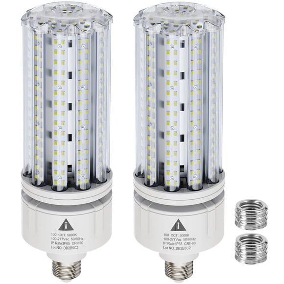Bombillas LED tipo maíz ZP, 100 W, 5000 K, luz diurna, 15 000 lm, paquete de 2