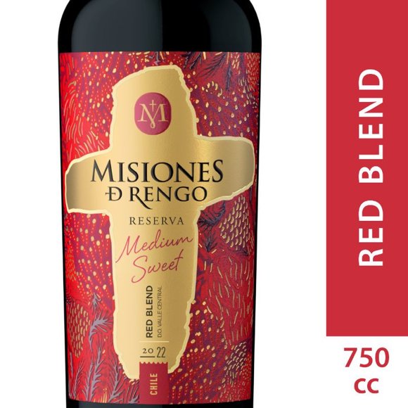 Vino Tinto Ensamblaje Medium Sweet Reserva 12.7° Botella, 750 ml