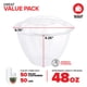 thumbnail image 2 of Cuencos de plástico Stock Your Home de 48 onzas con tapas (50 unidades), 2 of 7