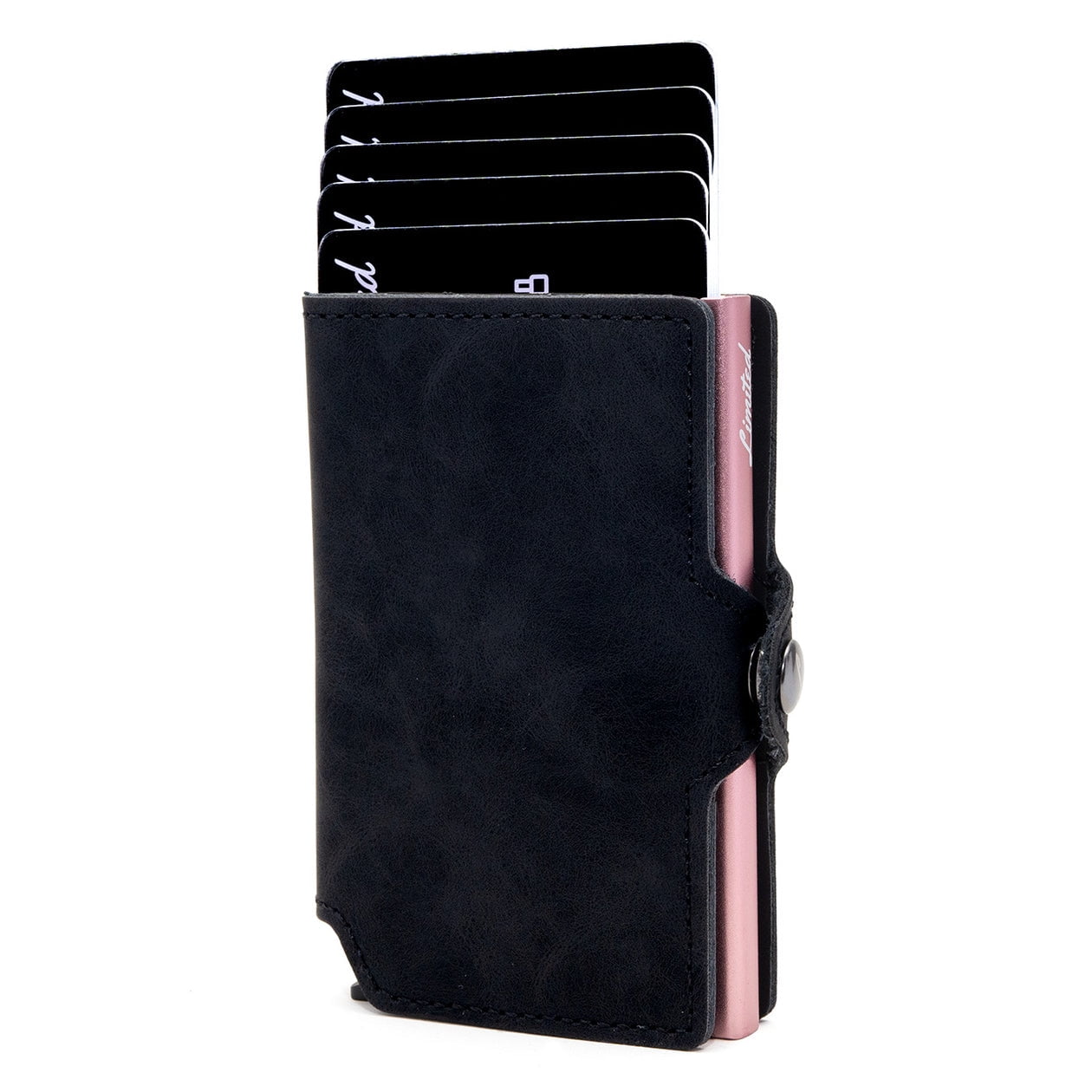Limited - Billetera - Slim Black - Rosado, Con Monedero