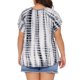 thumbnail image 3 of Agnes Orinda Camisetas de Mujer Tallas Grandes Tie Dye Manga Corta 2026 Cómoda y Moderna T-shirt 3X Gris, 3 of 6
