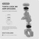 thumbnail image 2 of Separadores TUSITA Lock 360 Brazo 3x 10mm, 2 of 7