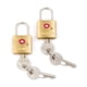 thumbnail image 1 of Llaveros Samsonite Travel Sentry, paquete de 2 unidades, latón, 1 of 6