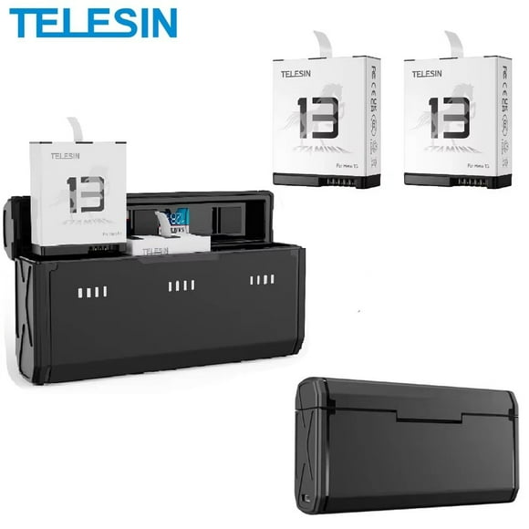 Cargador triple + 2 baterías Enduro para GoPro Hero 13 Black
