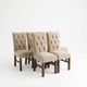 thumbnail image 2 of Pack De 6 Sillas Beige Felpa Capitone, 2 of 2