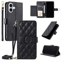 Funda Tipo Billetera Foxdock Para Iphone 16 – Tapa Abatible Con Correa Para Mujer