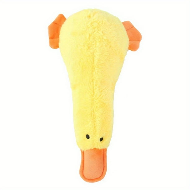 Pet Plush Squeaky Toy For Dog Chew Toy Duck Shaped Dog Molar Toy Puppy Dog Interactive Toy