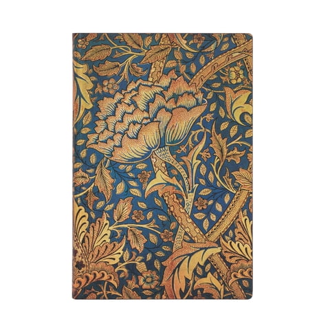 Paperblanks - Libreta William Morris Tapa Flexible Con Lineas, Mini