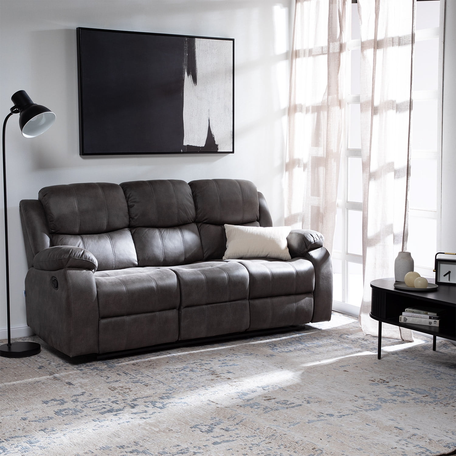 Sillon Reclinable con Posavasos Victoria Gris