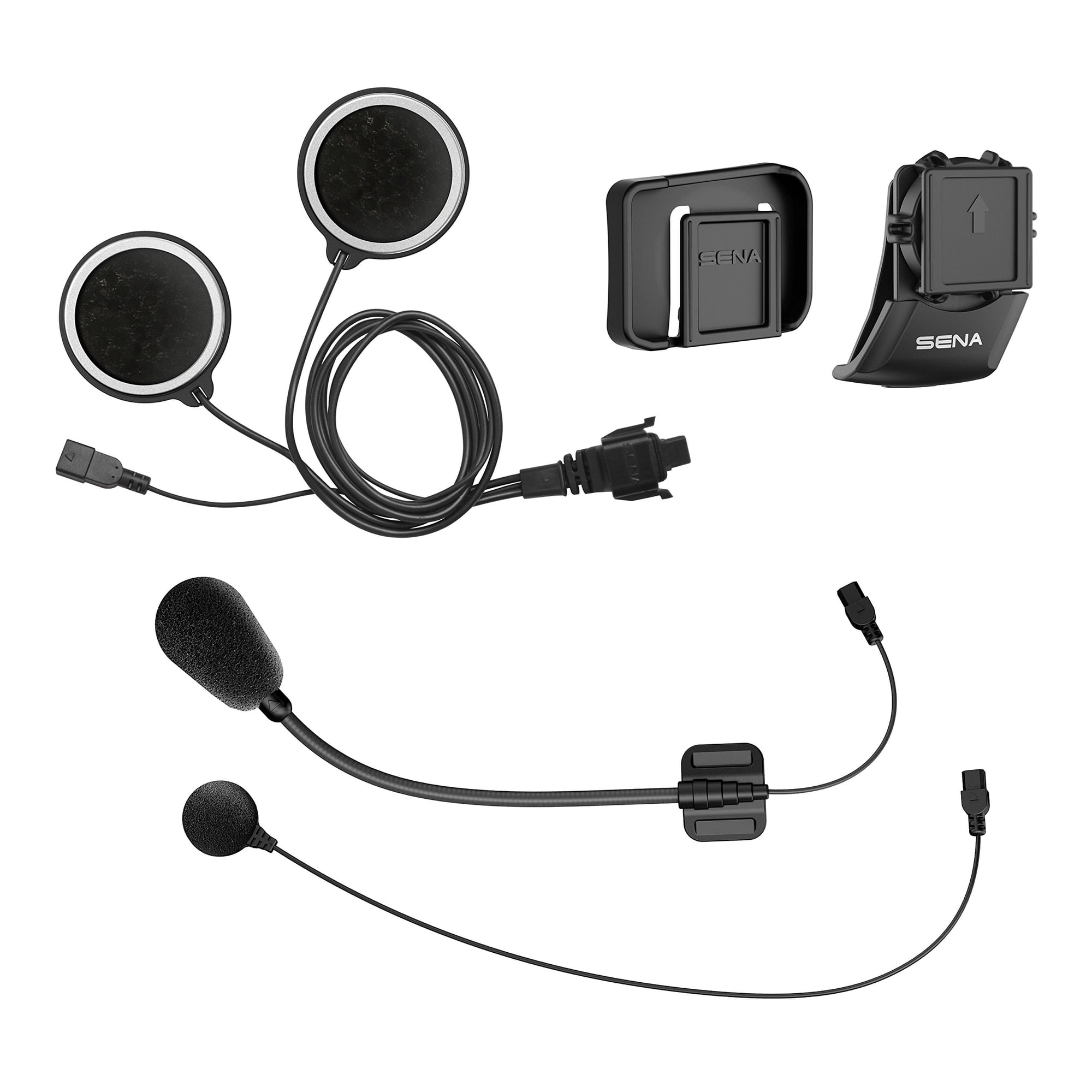 Kit De Abrazadera Para Casco Sena 10c Evo, Cámara Bluetooth Para Moto