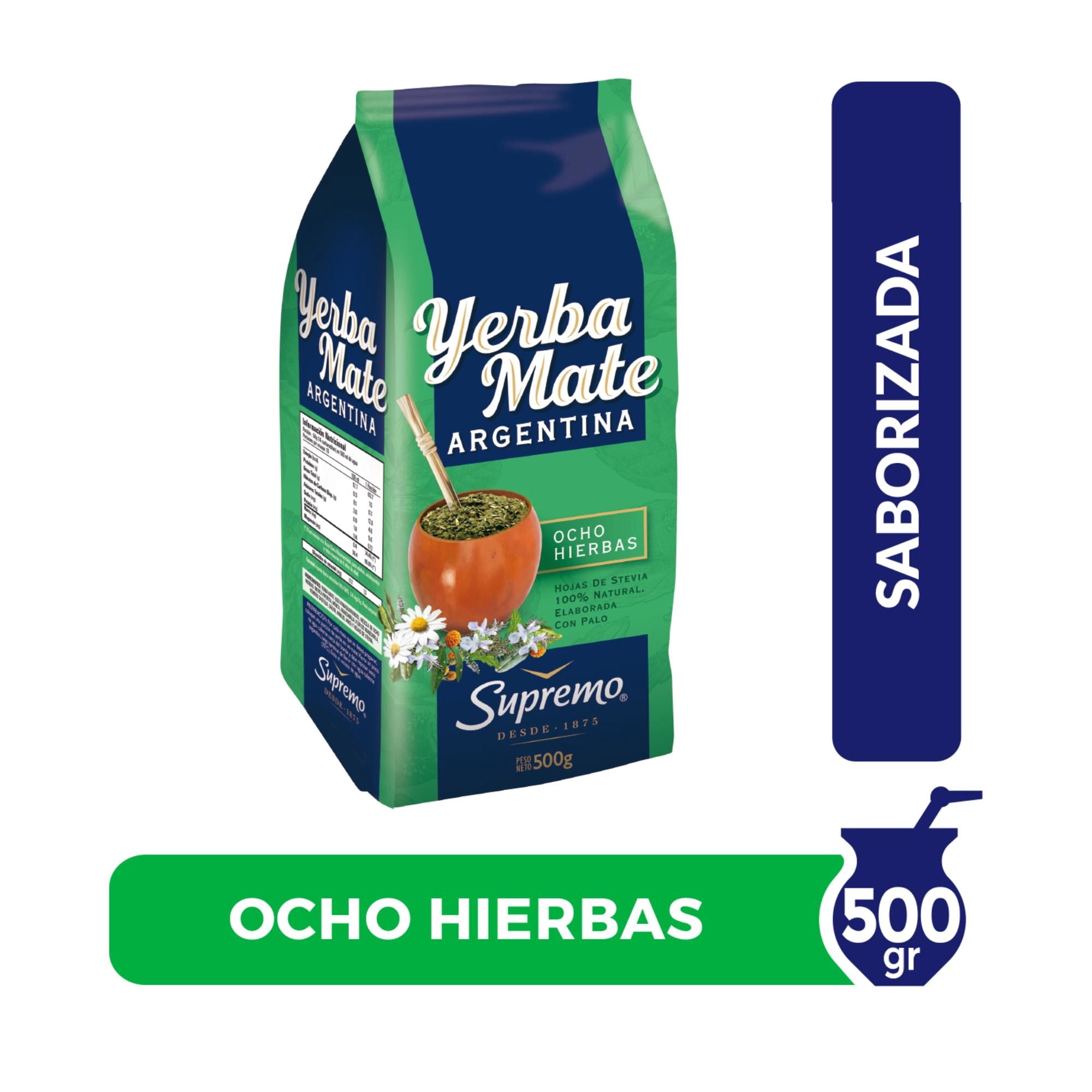 Yerba Mate Argentina 8 Hierbas 500 g Supremo