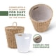thumbnail image 2 of Cesto de basura de 12 litros con tapa y forro para hierba marina - 84ECO, 2 of 6