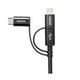 thumbnail image 1 of Cable De Carga 3 En 1 USB Negro, 1 of 4