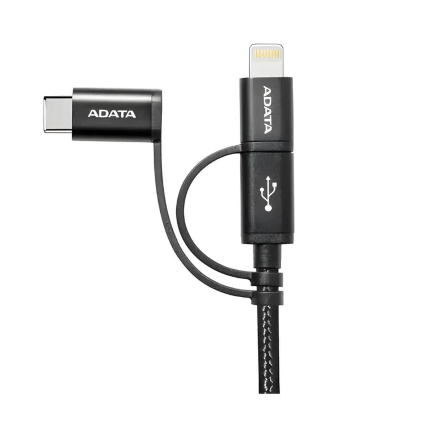 Adata - Cable De Carga 3 En 1 Usb Negro