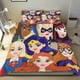 thumbnail image 1 of Super Hero Girls Conjunto de sábanas temático, trío de piezas, cómodo y amigable con la piel, diseño único, regalo de decoración para el hogar para familiares, amigos y fans,140cm *210cm, 1 of 6