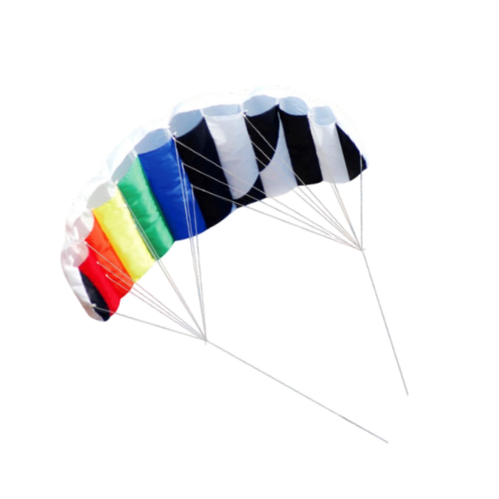 Magideal - Cometa De Acrobacias De Doble Línea 55 Pulgadas Sin Esqueleto Con Líneas Cometa De Parafoil De 2 Cuerdas Suave Para Adultos Para Park Kiting Beach Al