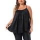 thumbnail image 1 of Agnes Orinda Mujeres Tallas Grandes Tops de Lentejuelas Brillantes Tirantes Espagueti Camisa de Fiesta Plisada Club Brillante Cami 3X Negro, 1 of 6