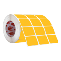 Ink & Paper - Etiqueta Rectangular Naranja Stickers 22X32Mm 1000 Uni Rollo