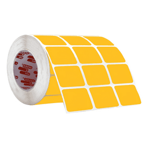 Ink & Paper - Etiqueta Rectangular Naranja Stickers 22X32Mm 1000 Uni Rollo