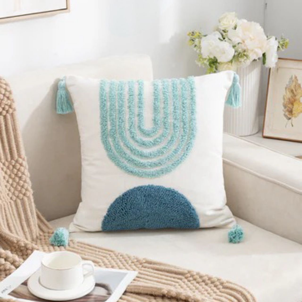 Genérico - Set 4 Funda Para Cojin Modelo Boho 45x45 L2