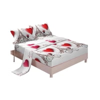 Genérica - Juego Sábanas Algodón 2 Plazas Suaves 8O3