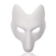 thumbnail image 1 of Máscara de zorro de Halloween Utavu DIY con forma de animal sin pintar, artesanal, blanca, 1 of 3