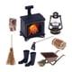 thumbnail image 5 of Juego De Decoración De Chimenea Para Casa De Muñecas, Bricolaje, Decoración De Fiesta, Linterna De Simulación, Pieza De Casa De Muñecas 1/12, 5 of 5