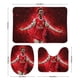 thumbnail image 2 of Bukayo Saka Juego de 3 alfombras de baño de coral fleece: tapete de baño + alfombra de inodoro en forma de U + funda de tapa de inodoro en forma de O, 2 of 6
