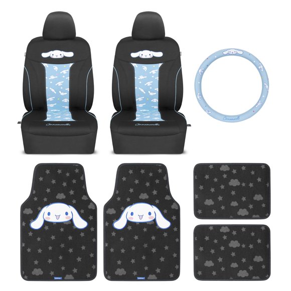 Juego de Fundas de Asiento Carbella Cinnamoroll con 4 Alfombrillas