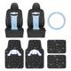 thumbnail image 1 of Juego de Fundas de Asiento Carbella Cinnamoroll con 4 Alfombrillas, 1 of 8