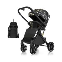 Babymine - Coche De Paseo Maleta Compacto Reversible Dorado