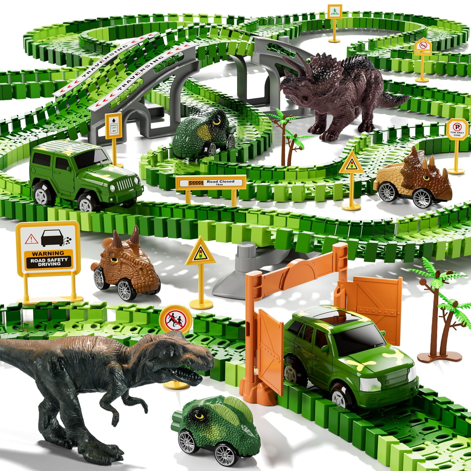 Juguetes De Carreras De Dinosaurios Ihaha 169 Unidades Para Niños De 1 A 7 Años