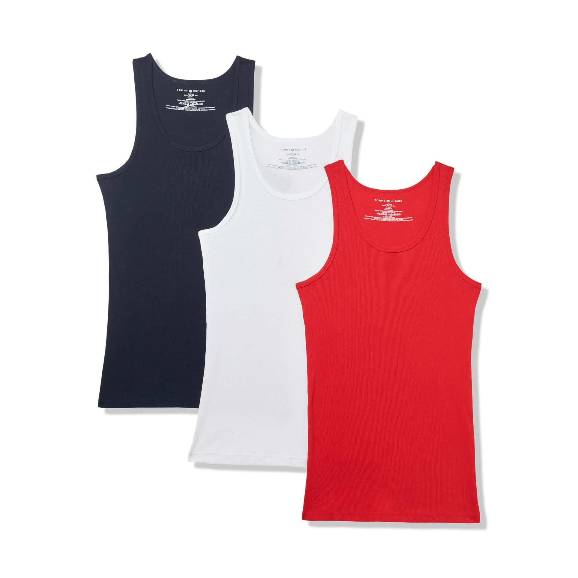 Camiseta Sin Mangas Tommy Hilfiger Cotton Classics Para Hombre, Paquete De 3