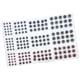 thumbnail image 3 of 183pcs Pesca Se?uelo Ojos 3D Ojos Holográficos Fly Aying Jigs Crafts DIY Azul Negro Rojo, 3 of 5