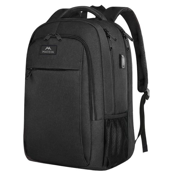 Mochila Extra Grande Para Laptop De 17 Pulgadas Para Viaje Con Puerto Usb Negra