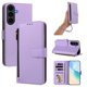 thumbnail image 1 of Funda con Billetera para [Samsung Galaxy S25 FE] con Bolsillo Zipper y Tarjetero Morado claro, 1 of 6