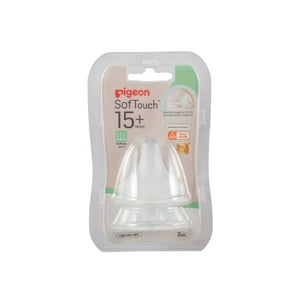 Pigeon - Tetina De Silicona De Repuesto Softouch Talla Lll, +15 Meses