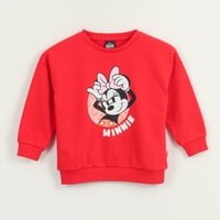 Polerón Cerrado Niña Rojo Cara Minnie Disney