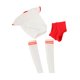 thumbnail image 3 of Figura Femenina A Escala 1/6, Ropa Mini Para Figura De Acción Femenina De 12 Pulgadas, Accesorios, Ajuste Holgado, Blanco Y Rojo, 3 of 5
