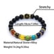 thumbnail image 1 of Colorful Natural Stone Anxiety Relief Bracelets For Men And Women, 1 of 5
