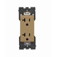 thumbnail image 1 of Enchufe Leviton Renu 20A 125V a prueba de manipulaciones, color caramelo cálido, 1 of 3