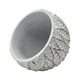 thumbnail image 5 of Set 3 Macetero Maceta Acabado Cemento Relieve Hojas Blanco S, 5 of 7