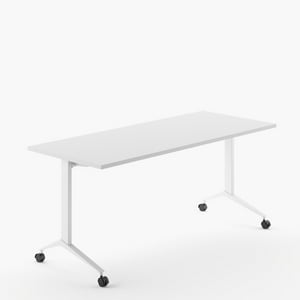 Form Office - Escritorio Space Plegable 150X70 Blanco/Blanco