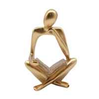 Magideal - Colección De Estatuas De Pensador De Escultura De Resina Para Regalo De Decoración Del Hogar, Estatuilla De Adorno De Mesa Dorada Para Inauguración De Bien