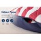 thumbnail image 5 of Funda de almohada EVOLIVE 53x137 cm con bandera de EE. UU. y cremallera, 5 of 9