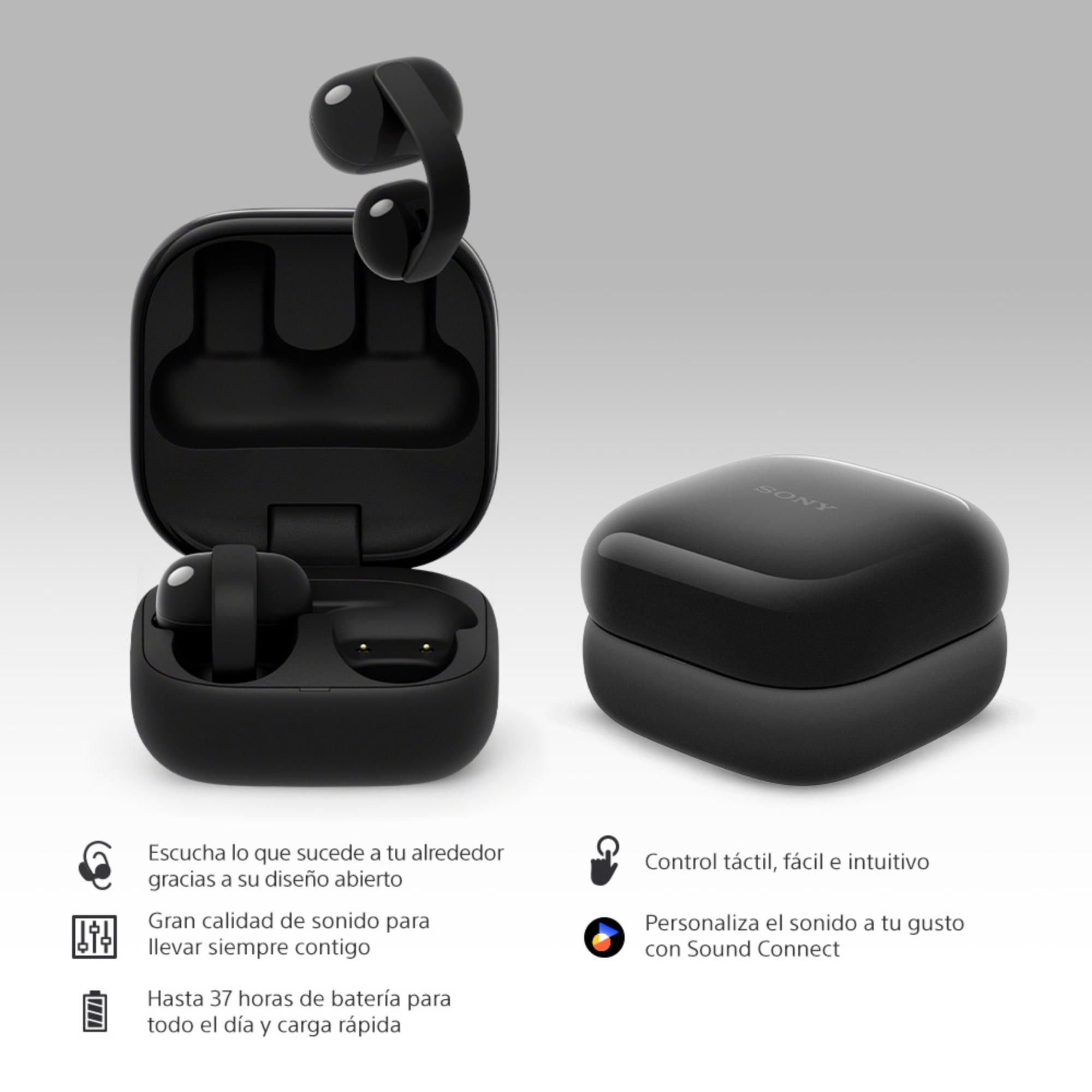 Sony LinkBuds Clip - Black (WF-LC900/BZ UC) | SoloTodo.cl