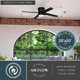 thumbnail image 4 of Ventilador de Techo VAXCEL Erie 132 cm Negro 3 Velocidades LED, 4 of 9